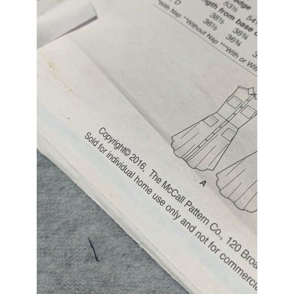 Uncut McCalls M7351 Misses Dress Sewing Pattern Size 14 16 18 20 22 2016 - Picture 4 of 4